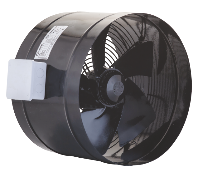 Fansan DR-B 250 Boru Tipi Dıştan Rotorlu Kanal Fanı 1.800 m3/h Çap-25 Cm